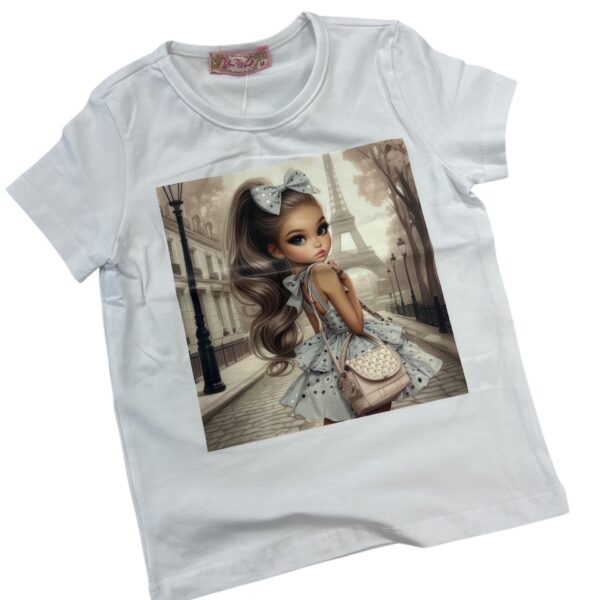 Bavlnené tričko Little girl #new25 - biele