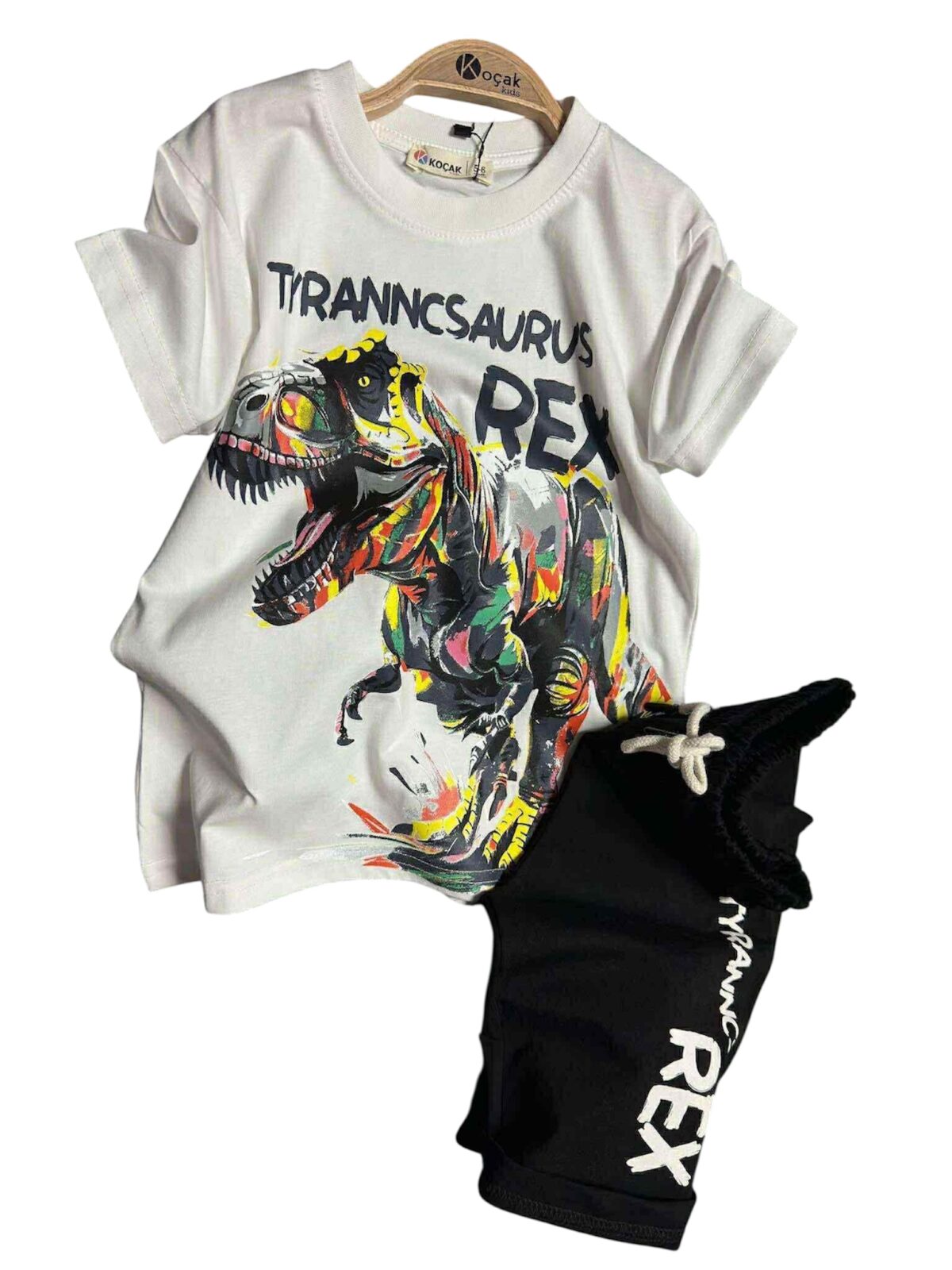 Letný bavlnený komplet REX #new25 – čierny - Image 1